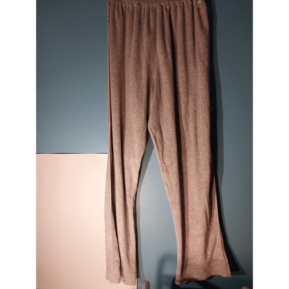 Snowflake Womens Crushed Velvet Pajama Pants Size L